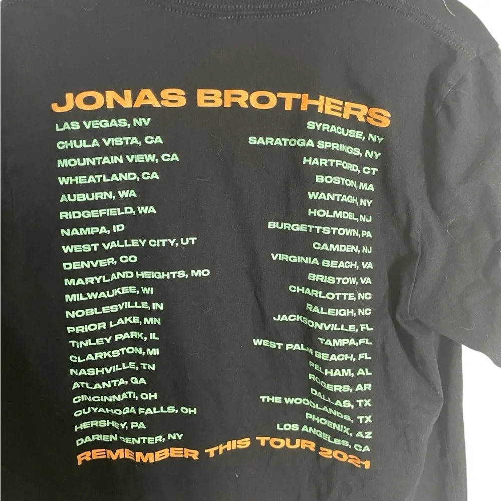 Jonas Brothers Remember This Tour T Shirt Medium - Image 6