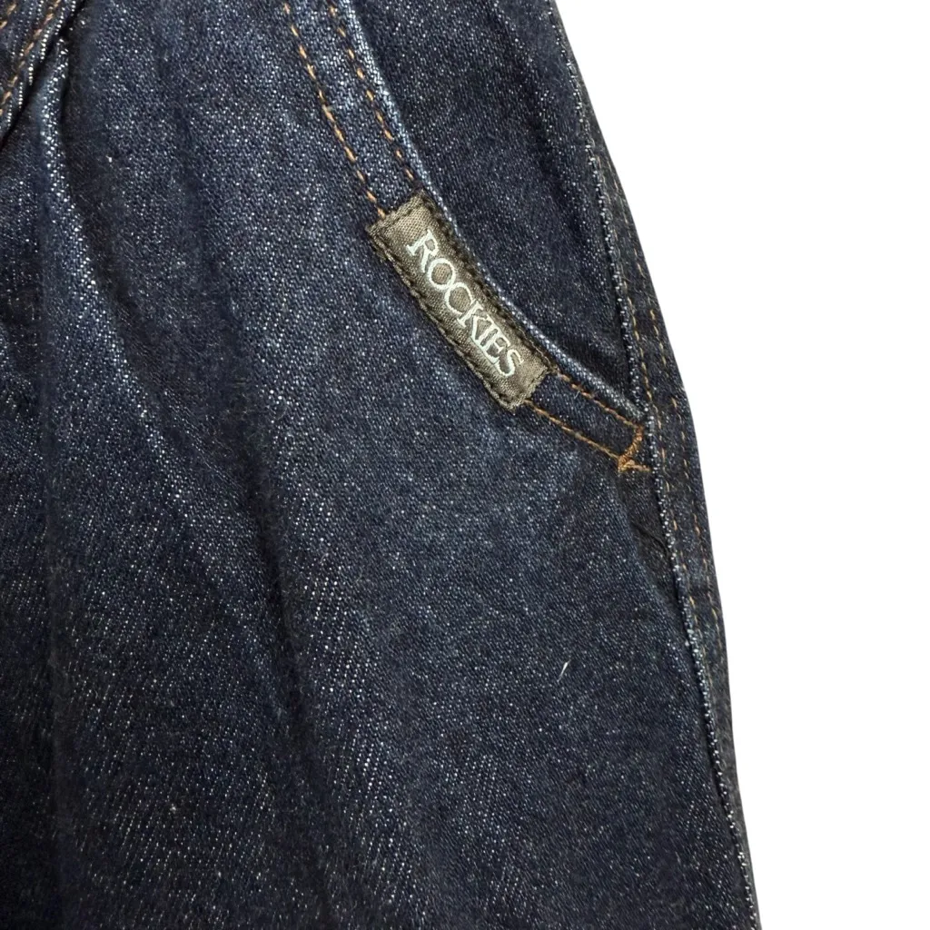 Vintage Rockies Women’s W30 High Waist Western Jeans Dark Wash 80s 90s Size 30 - Image 4