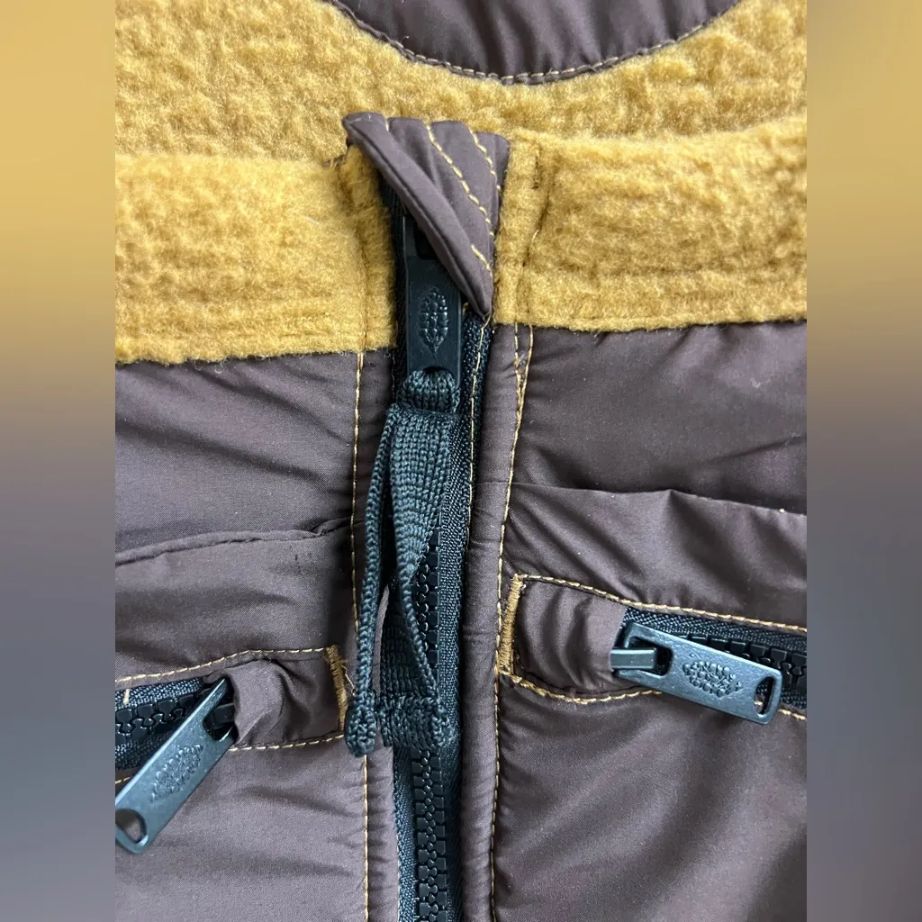 Free People Movement Hit the Slopes High Pile Fleece Snow Bibs Sz S - Image 8