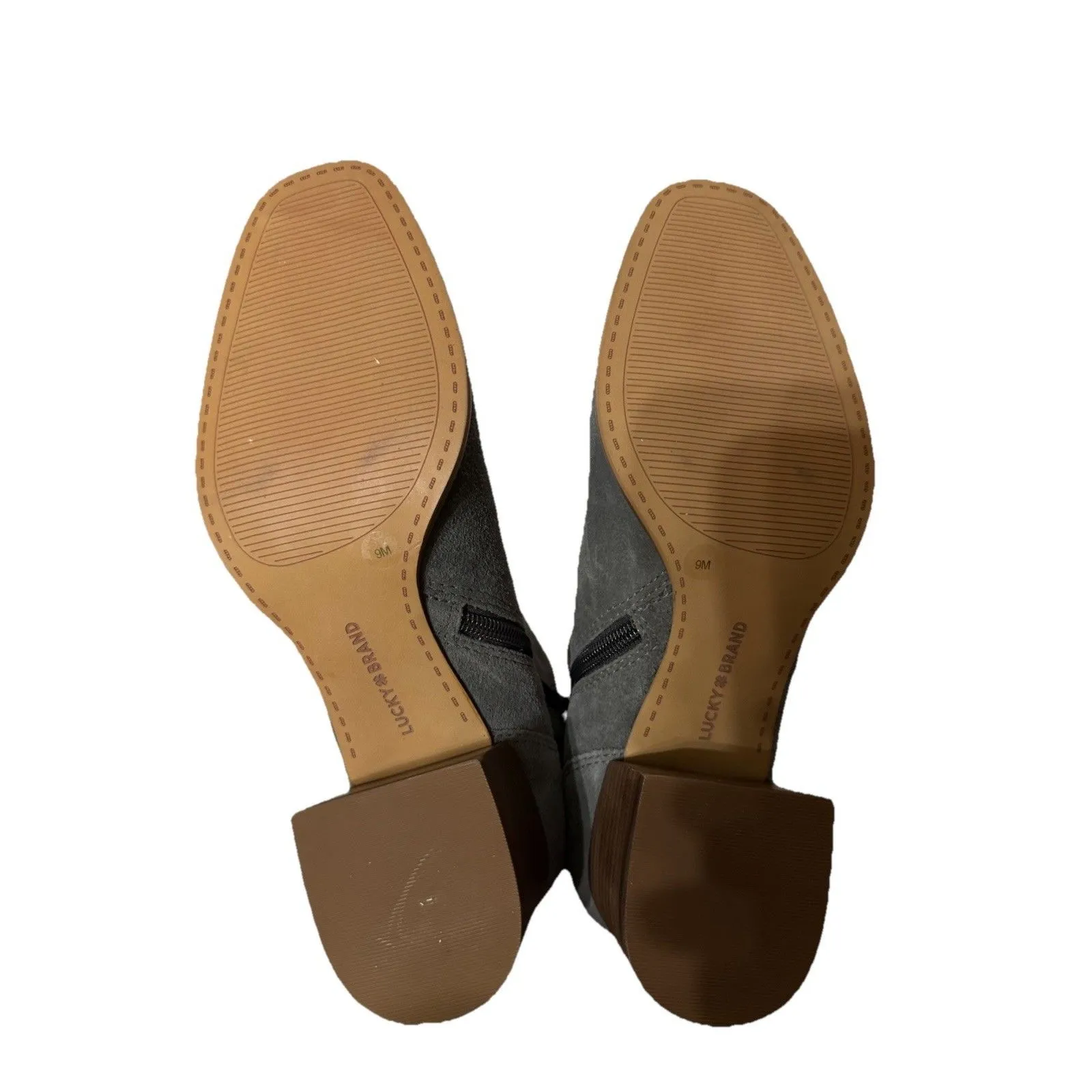 Lucky Brand LK-LILYE Gray Suede Leather Ankle‎ Boots Womens Size 9M - Image 4