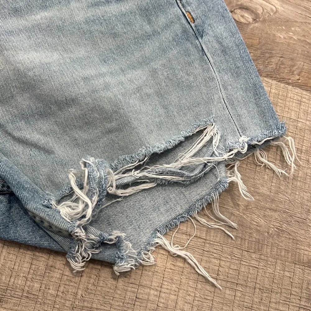 Rag & bone light wash distressed denim shorts - Image 3