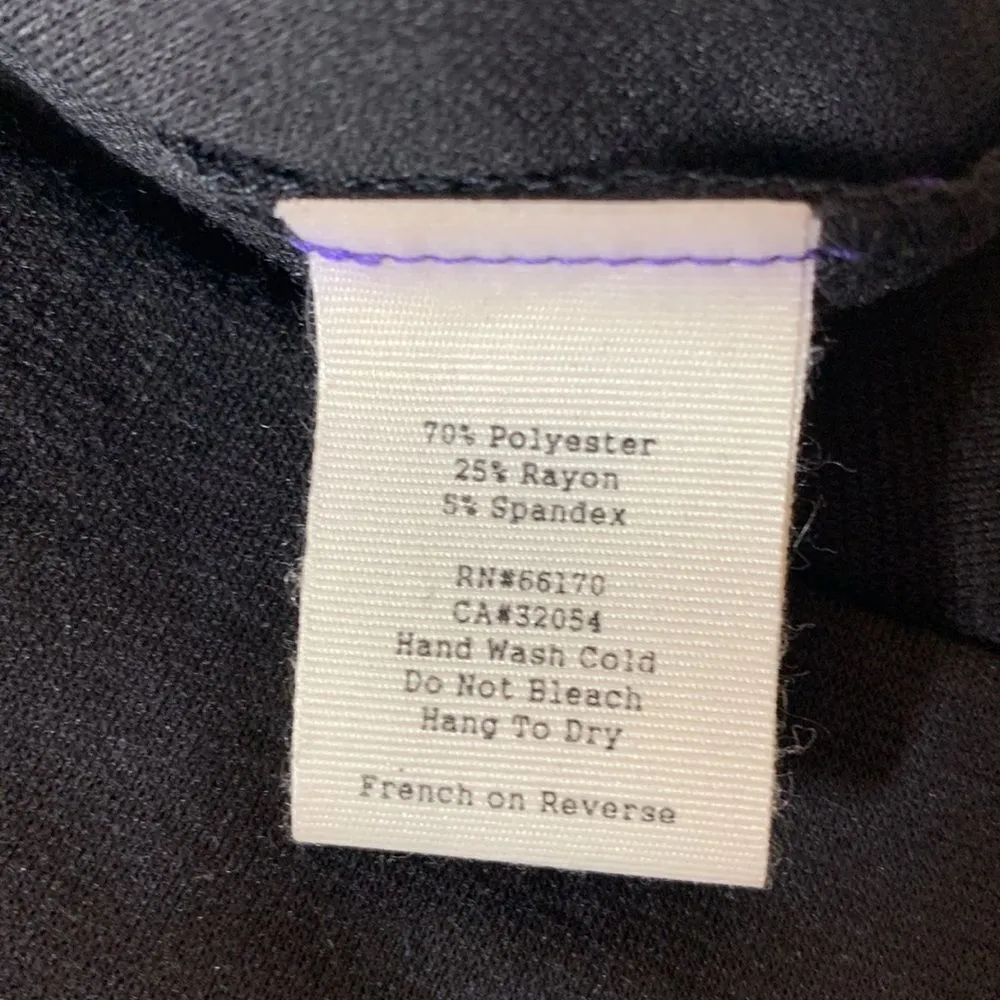 Silence + Noise Purple & Black Flutter Collar BodyCon Dress Size XS - Image 10