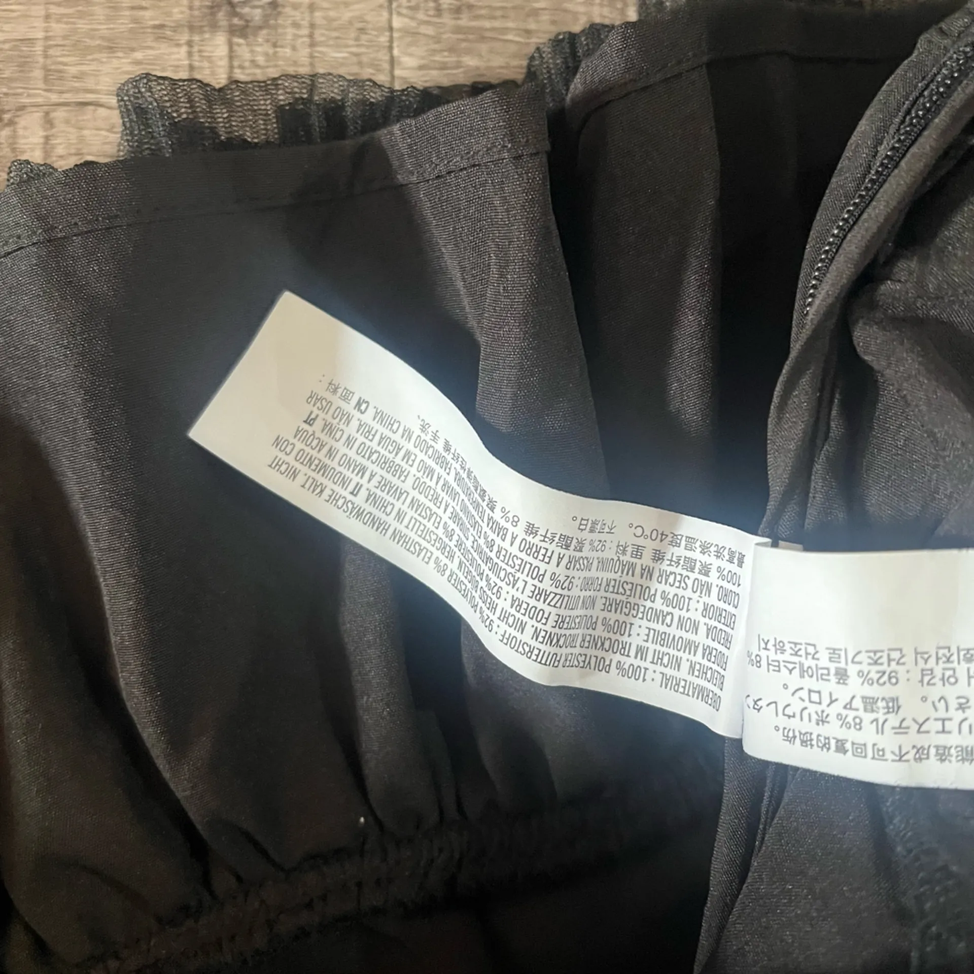 ENDLESS ROSE Anthropologie One Shoulder Shirred Tulle Top in Black - Image 7