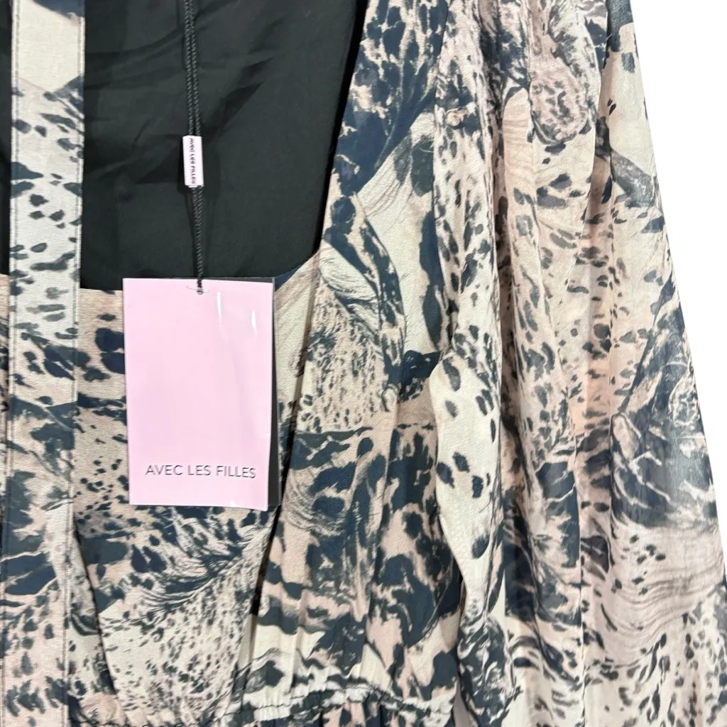 Alec les filles NWT printed wild horses maxi dress 4 S - Image 4