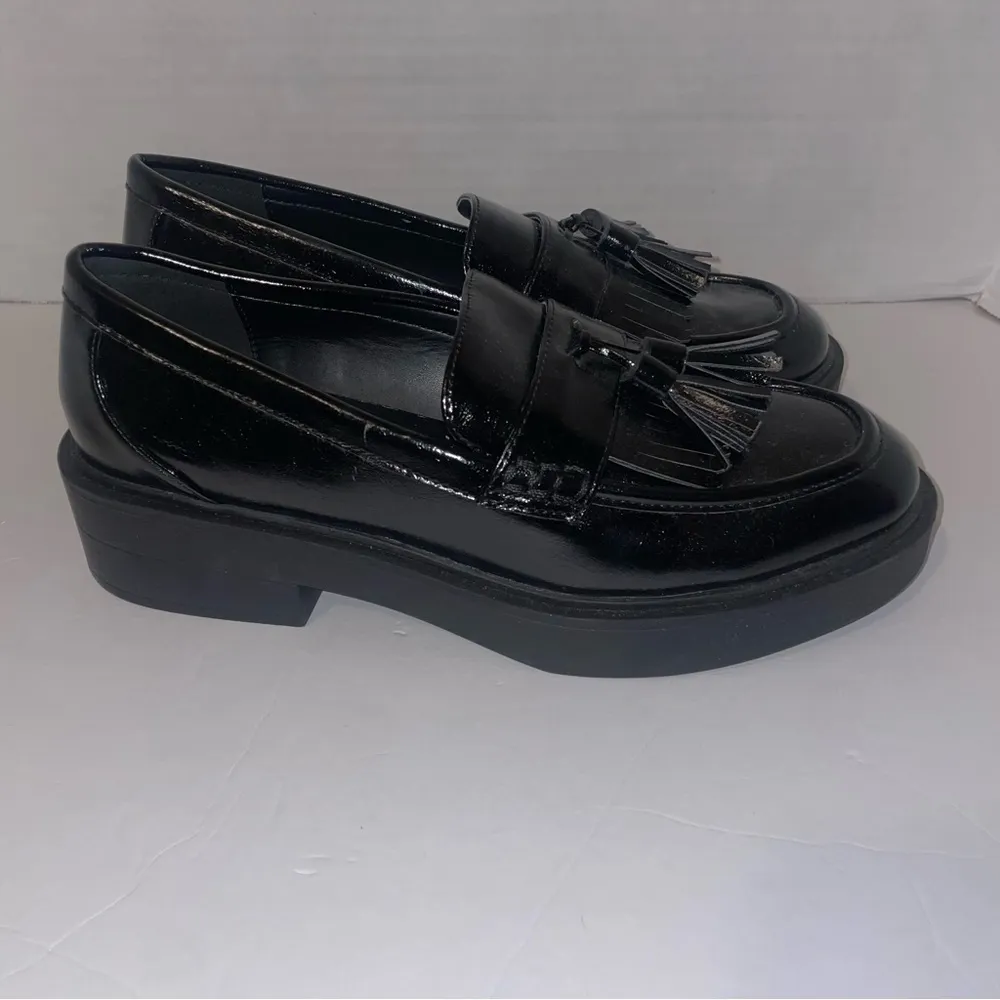 STEVEN NEW YORK Beryn Platform Kiltie Tassel Loafer Black Women’s size 9M NWT - Image 3