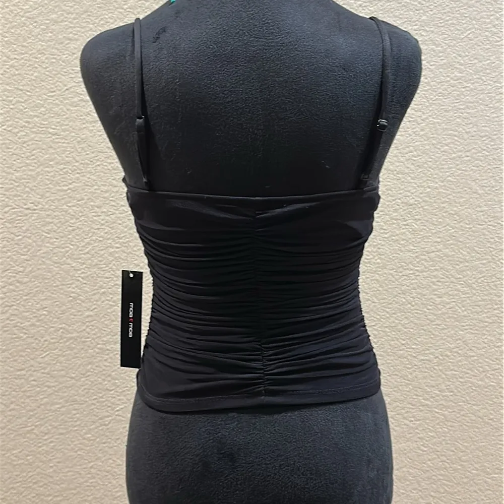 NWT Moa Moa Corset Lace up Front Tank Top - Image 5