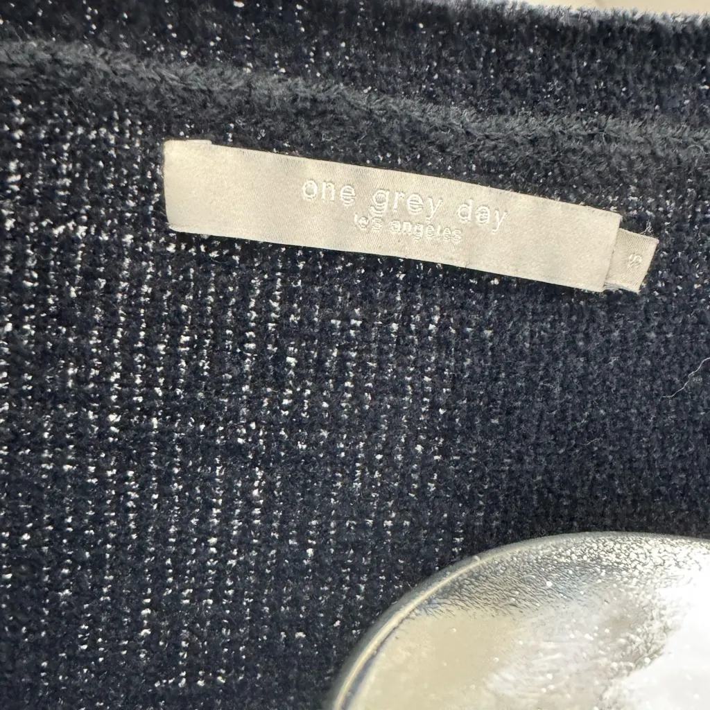 Black Sweater with Tie Sleeve Detail Size XS - Image 3