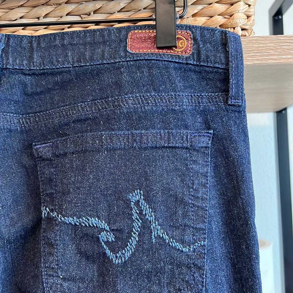 AG "The Stilt" Mid-Rise Dark Wash Cigarette Leg Jeans, 30R - Image 6