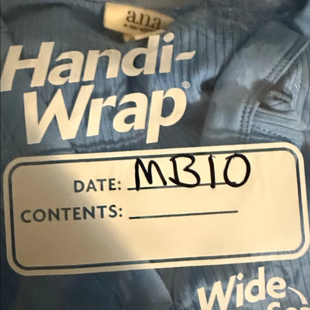 a.n.a Light Blue Ribbed Long Sleeve Top Size L‎ - Image 9