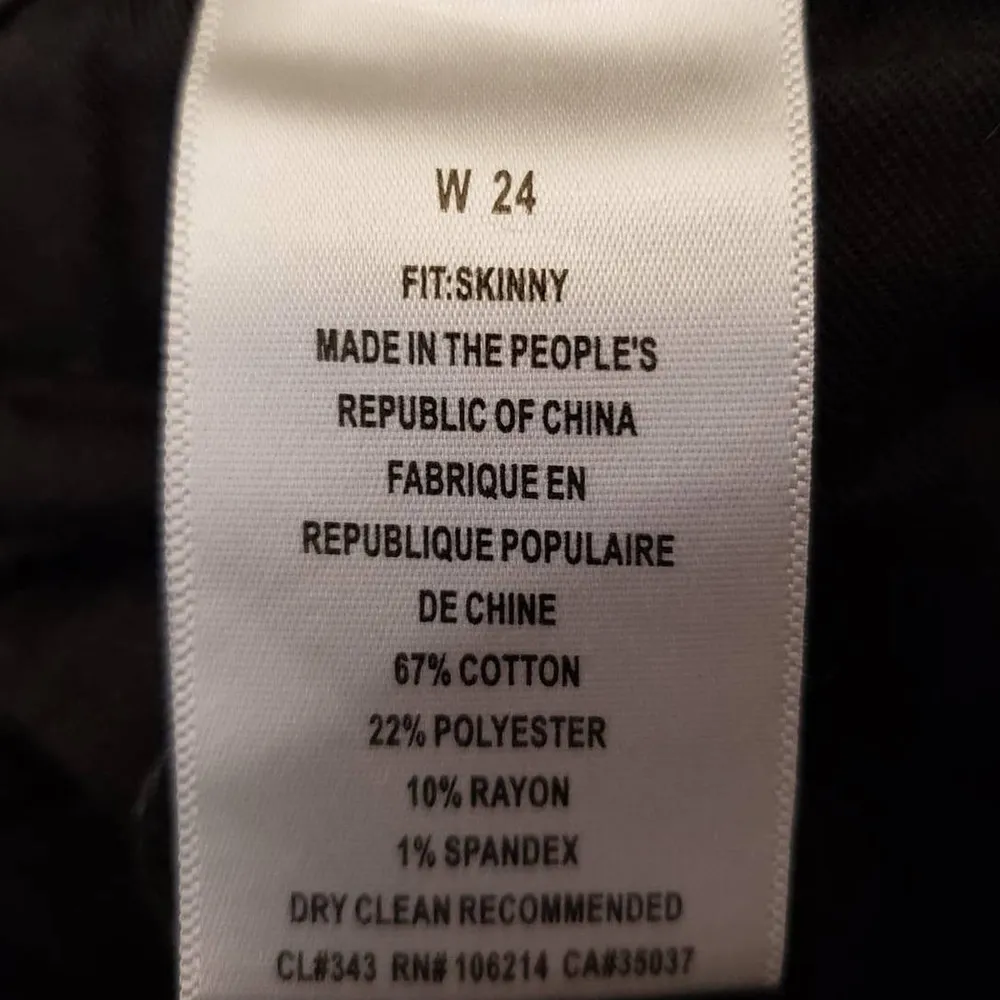 Joe's Faded Black Skinny Dori Wash Jeans 24 - Image 6