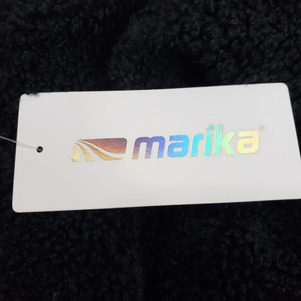 MARIKA Womens Tyra Faux Teddy Fur Pullover Size Large NEW Black - Image 12