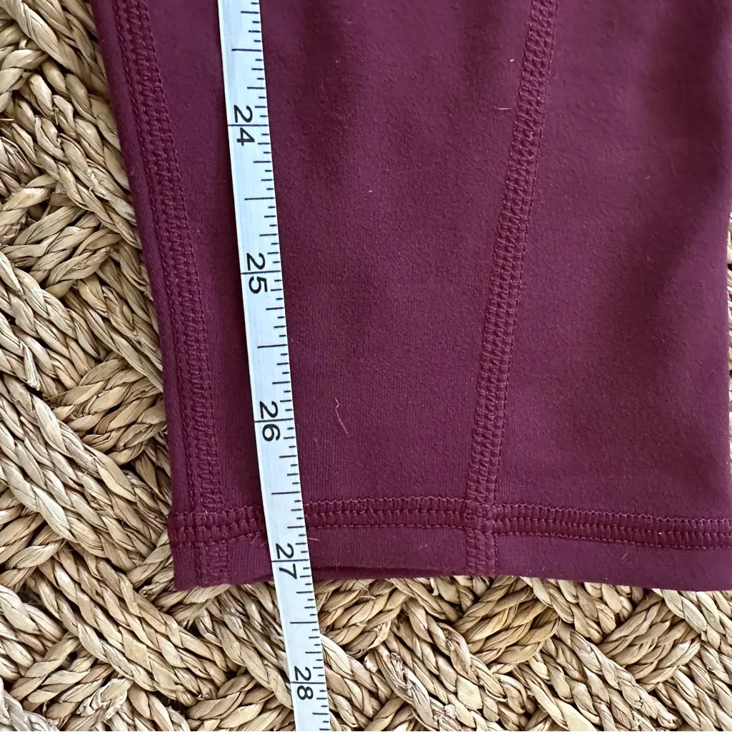 Fabletics Oasis PureLuxe High-Waisted Legging 7/8 Small Merlot NWT - Image 9