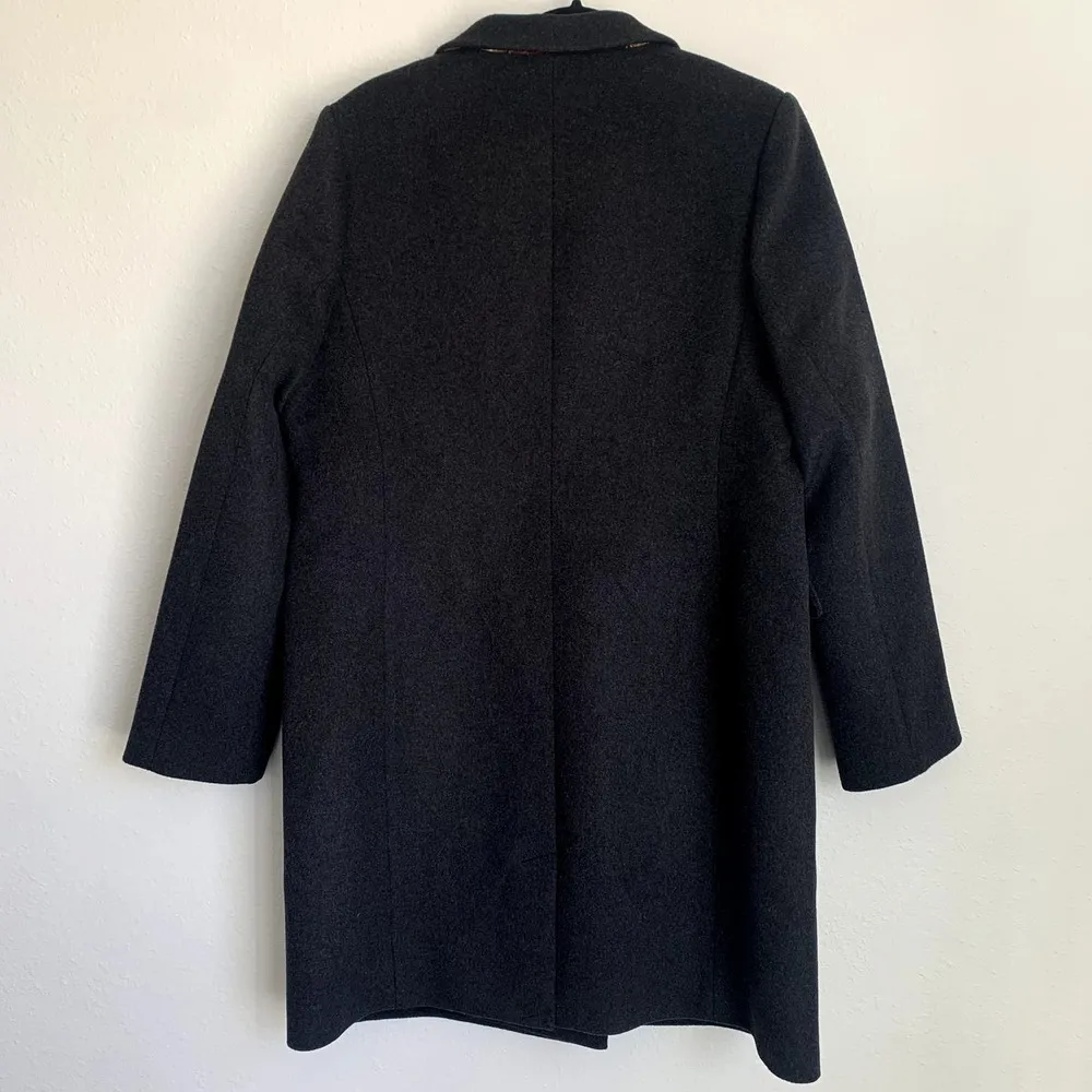 NWT Scotch & Soda Tailored Single-breasted Wool Blend Coat in Dark Gray - Image 5