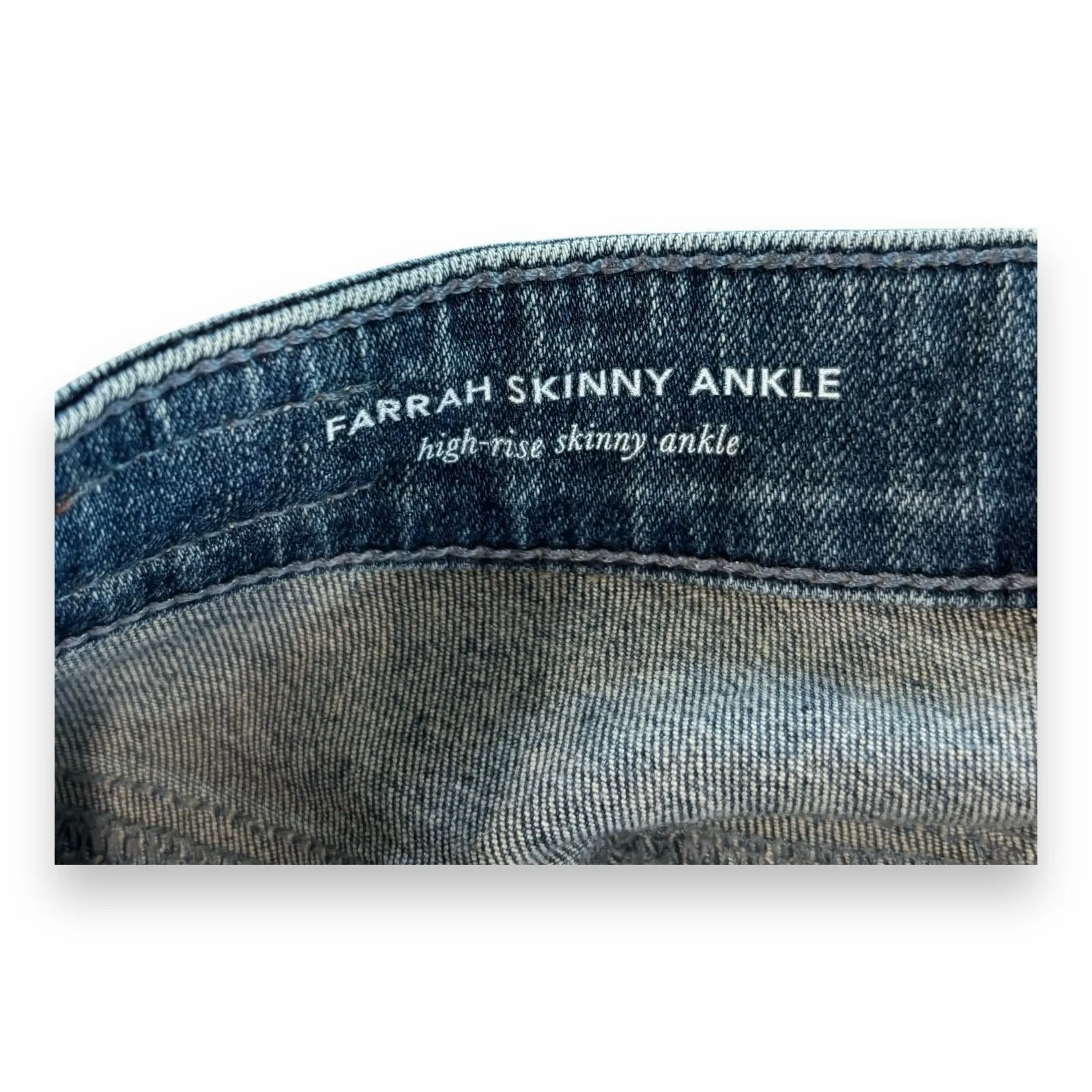 Adriano Goldschmied Ag Womens "The Farrah Skinny" High Rise Skinny Ankle Size 29 - Image 4