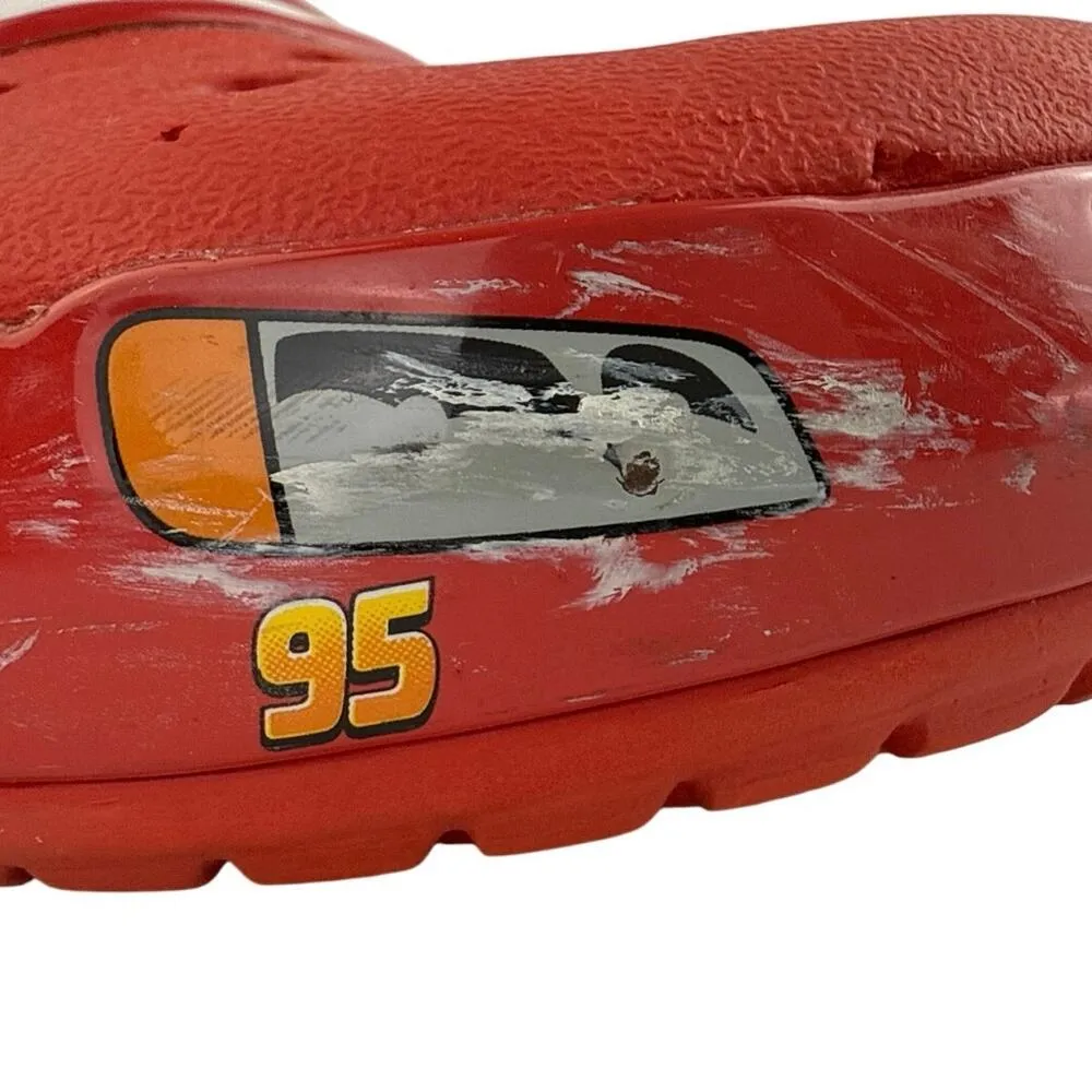 Crocs Pixar Disney Cars Lightning McQueen Slip On Casual Classic Clogs Womens 8 - Image 11