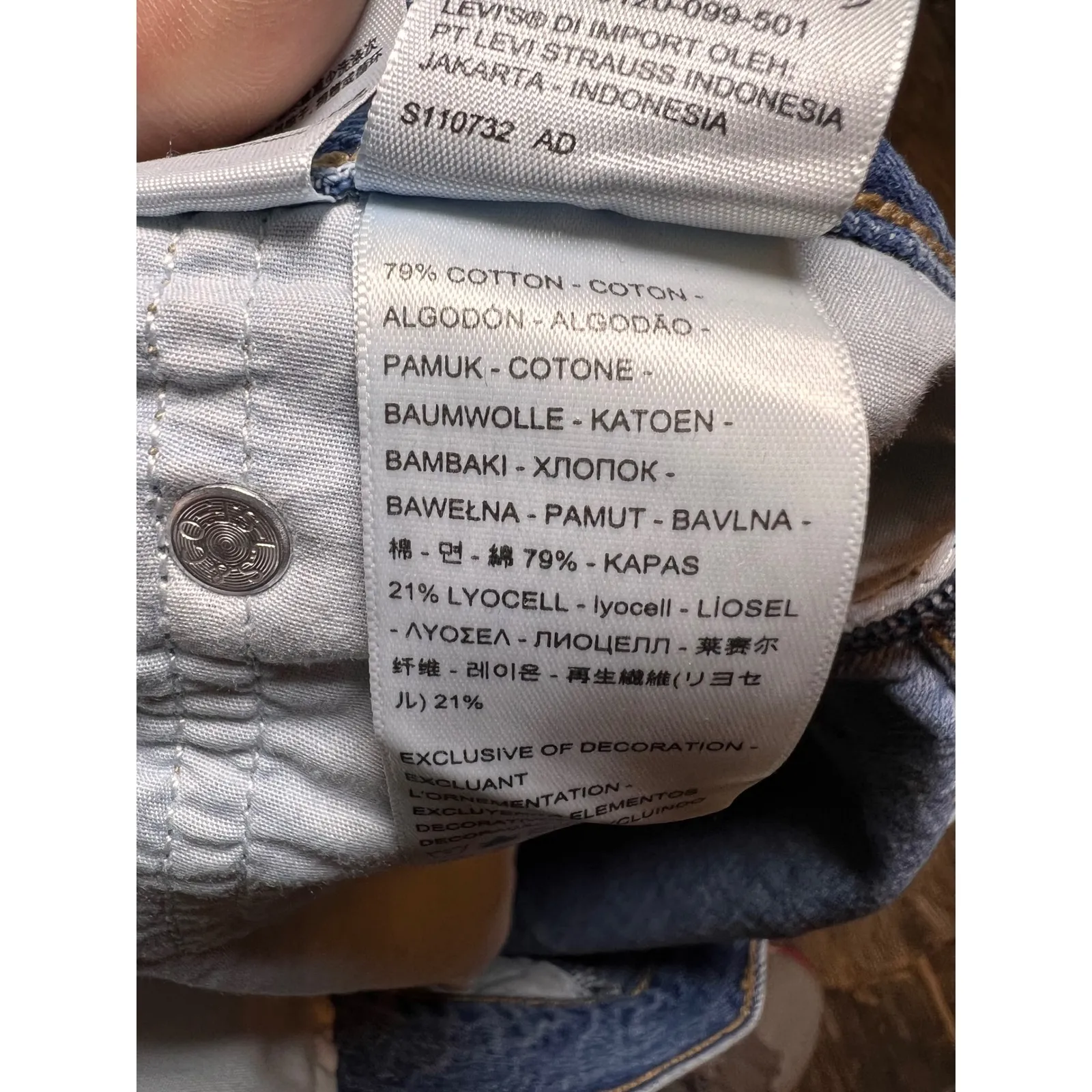 Levi's XL Flood Wide Leg Jeans Womens Size 27 High Rise Denim Baggy Skater Retro - Image 7