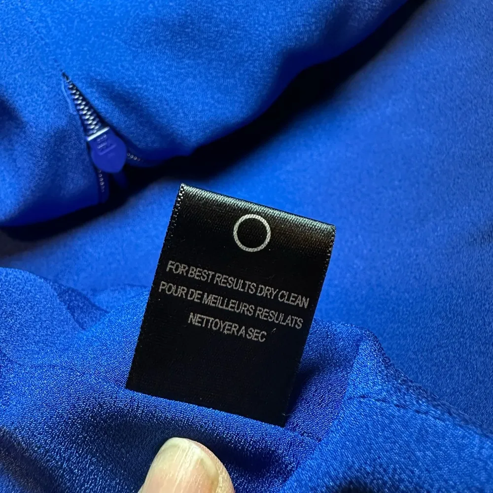 Halston Heritage Cobalt Royal Blue Belle Dress Size Tag Missing - Approx Size 4 - Image 10