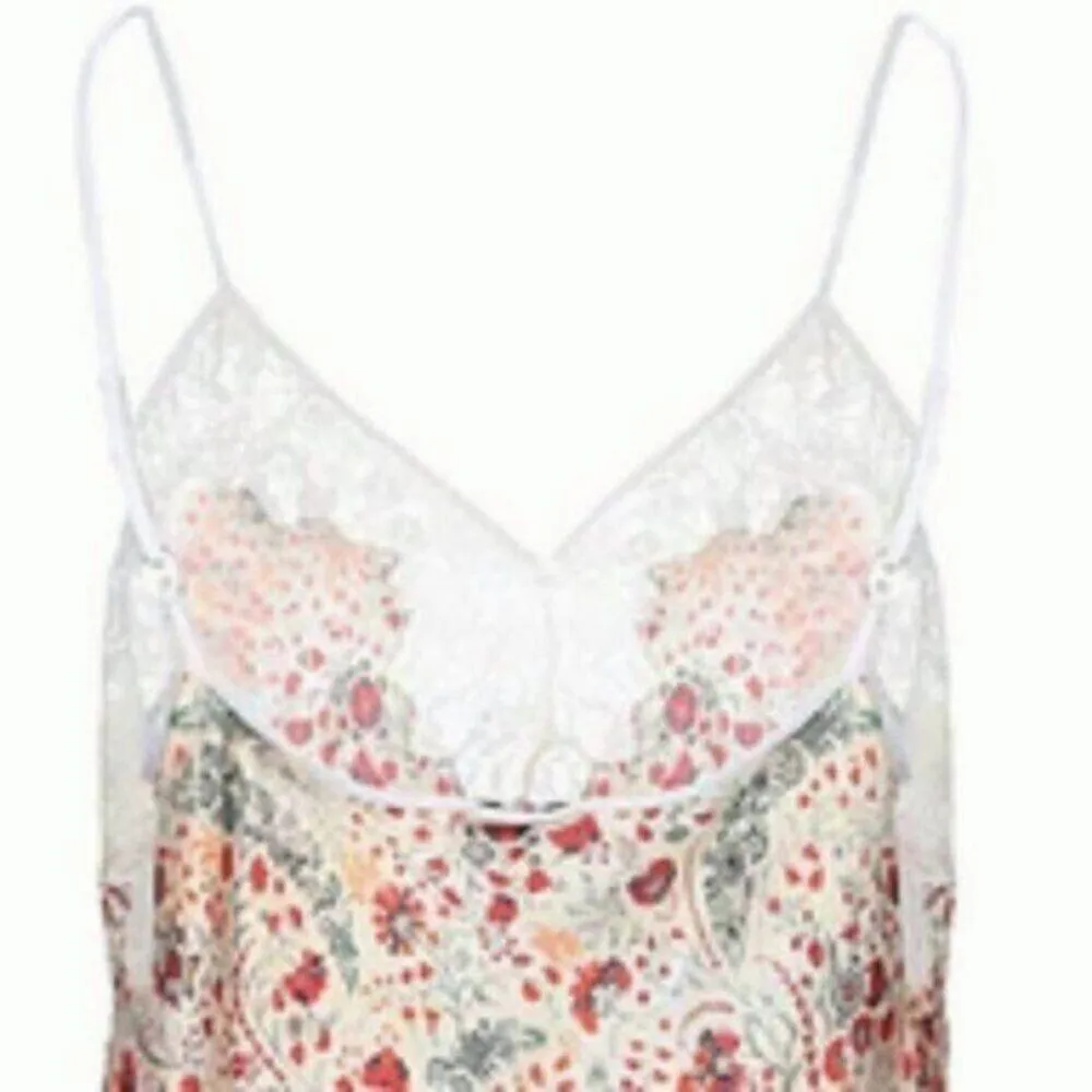 Paco Rabanne Floral Cami multi colored Size 6 White - Image 3