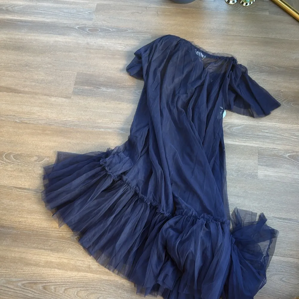 NWT Hill House Home The tulle Coco Duster in Navy Size XS - Image 10