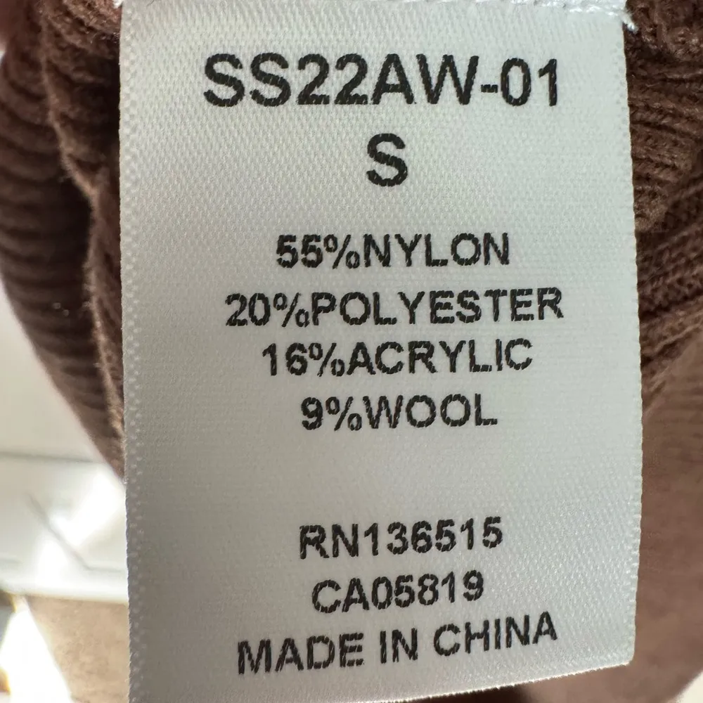 x Stitches & Stripes Brown Asymmetrical Long sleeve Cut Out Mini Dress - Image 2