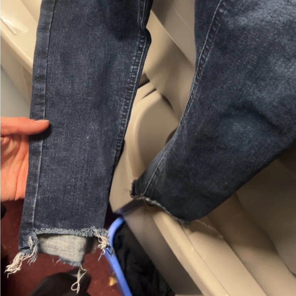 Topshop  Moto Jamie Women's Stretchy High Rise Skinny Frayed Hem Jeans - Image 7