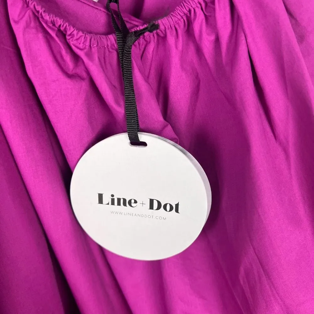 NWT Line & Dot Leon Criss Cross Off The Shoulder Purple Dress Size Small S NEW - Image 12