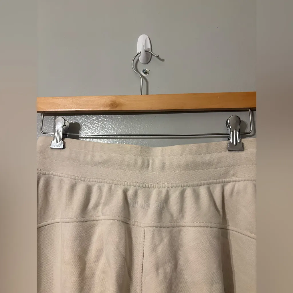 LULULEMON Relaxed Fit FRENCH TERRY OPAL BONE Color Womens SWEATS 10 - Image 6