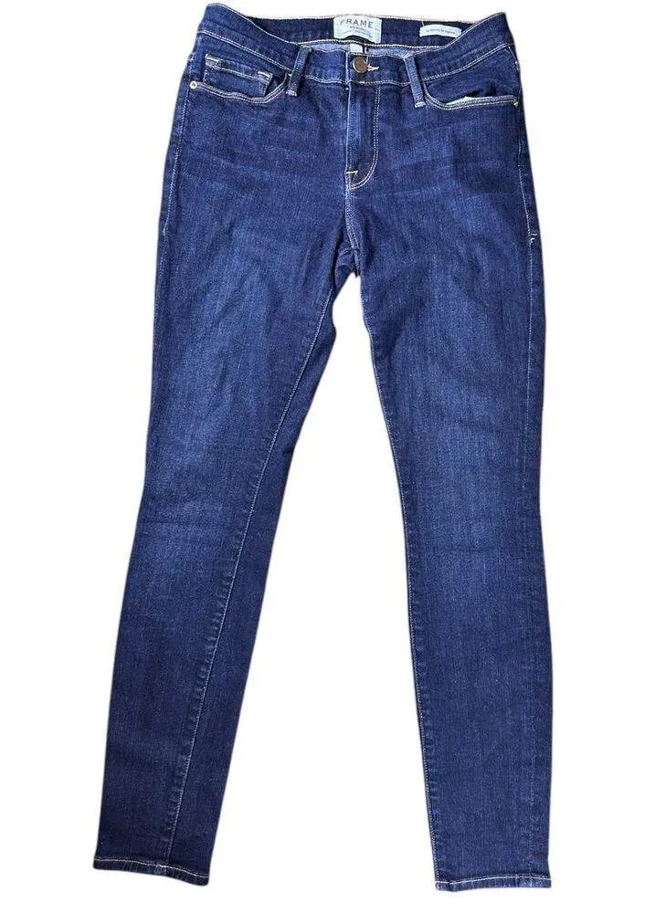 FRAME Le Skinny de Jeanne Dark Wash Skinny Jeans Size 29 - Image 2