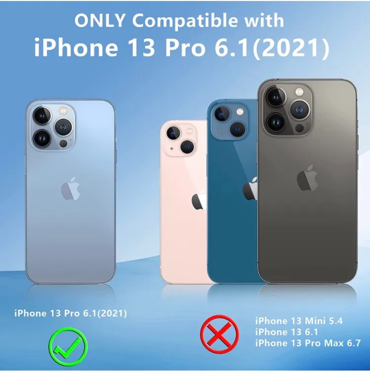 Crystal Clear Military Grade Shock Protection Slim iPhone 13 Pro 6.1” Case - Image 3