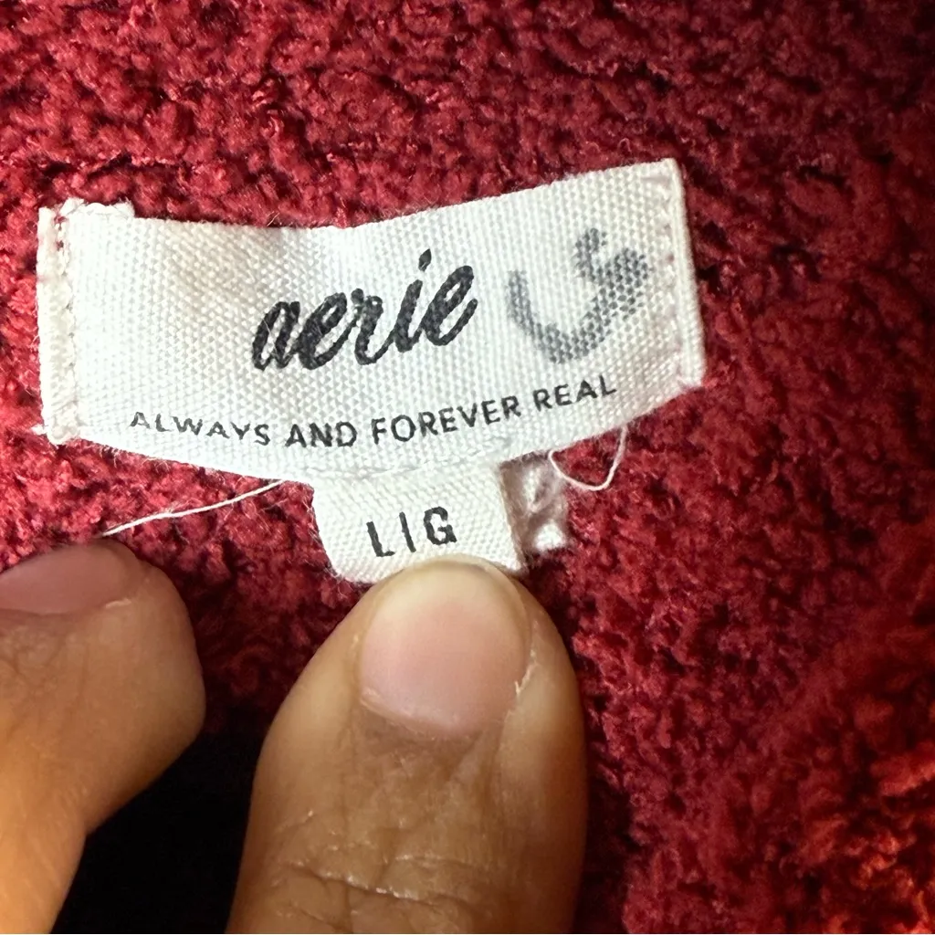 Aerie  Real Good mini marshmallow sweater SZ:L - Image 8