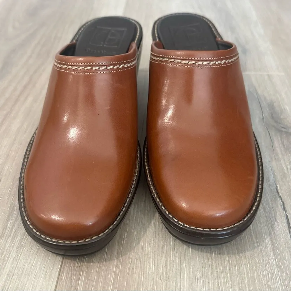 Cole Haan Elyssa Wedge Clogs Slip On Mules Shoes Brown Leather Women’s Size 6 - Image 10