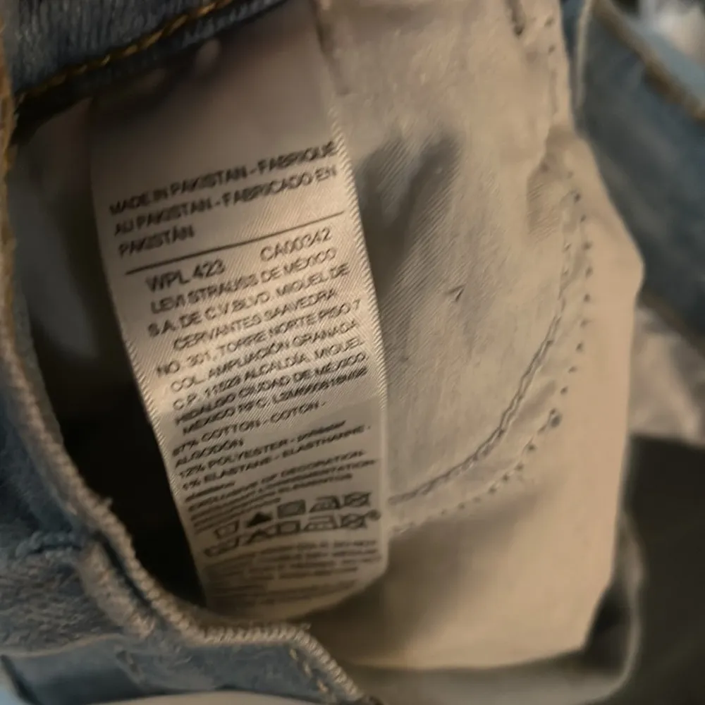 Signature Levi Strauss Heritage High Rise Skinny Light Wash Jeans Womens 8W29 - Image 10