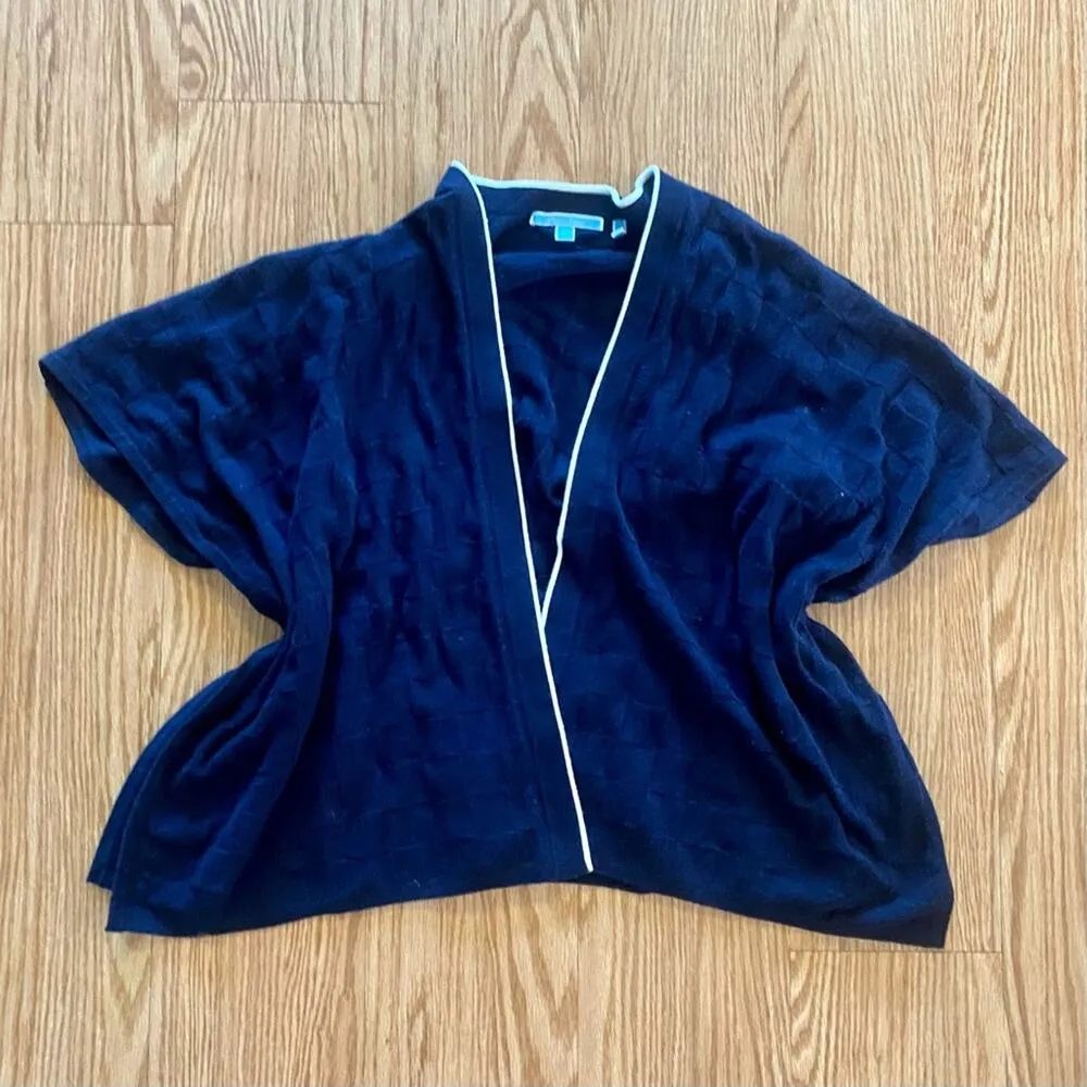 Draper James Blue Wool Cashmere Sweater Cardigan Womens Medium/Large - Image 2