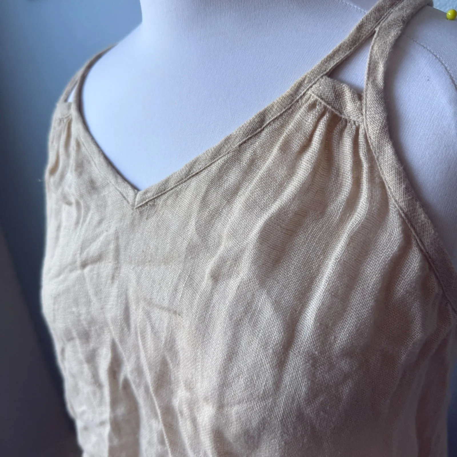 Calypso St. Barth Flowy Linen Tank Size Small - Image 3