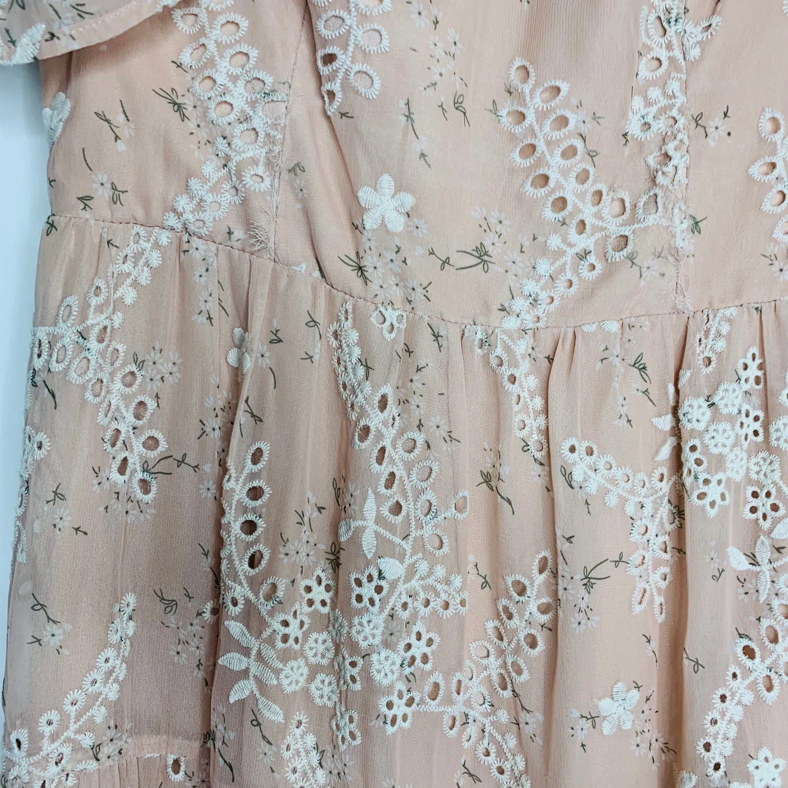 Dress The Population River Fit and Flare Midi Dress Blush Pink Womens Medium - Image 8