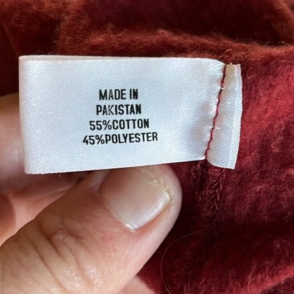 University of Alabama Jacket Crimson Red Cotton Hoodie Knit Comfy New - Image 14