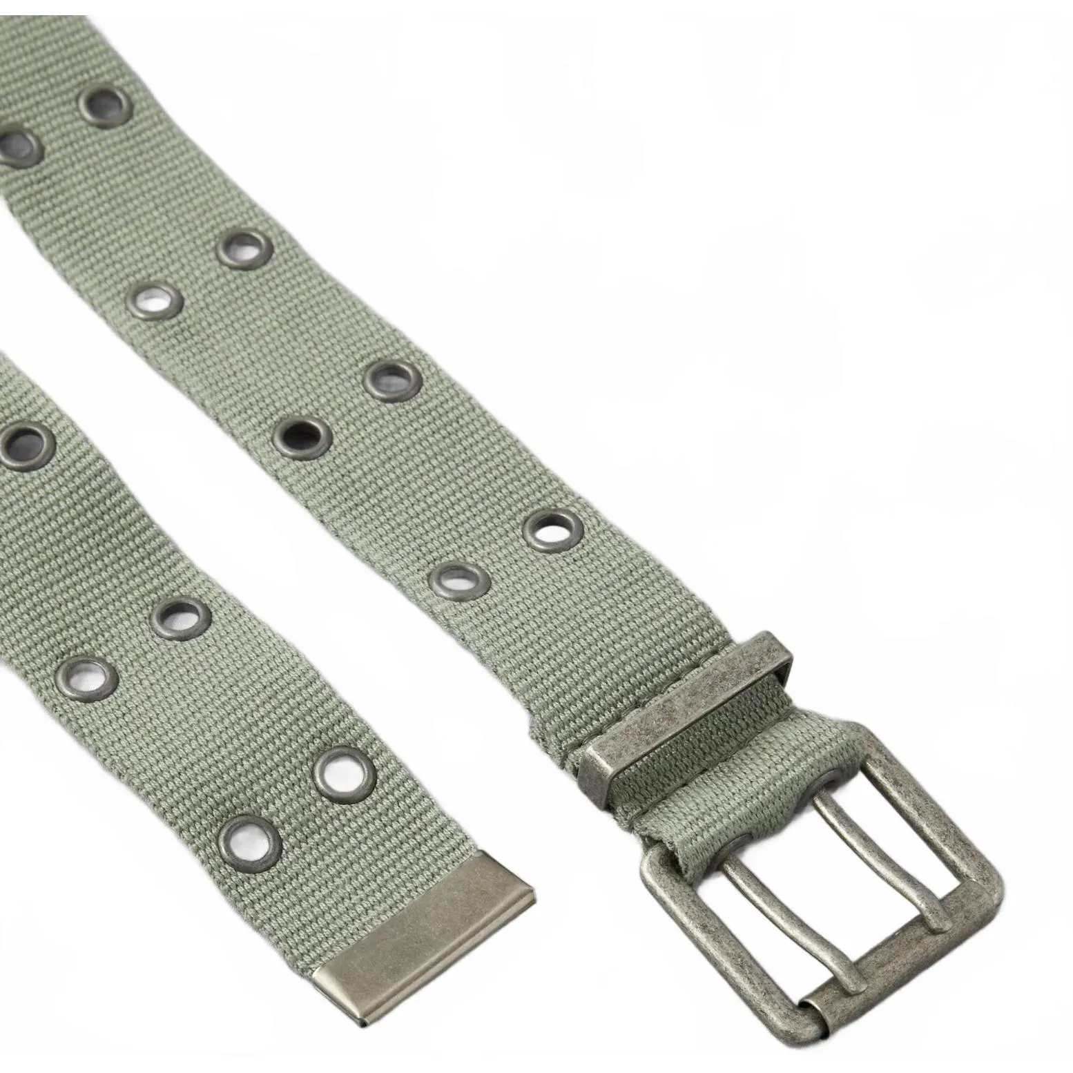 AE Y2K Grommet Belt American Eagle NWT Size M/L Olive - Image 2