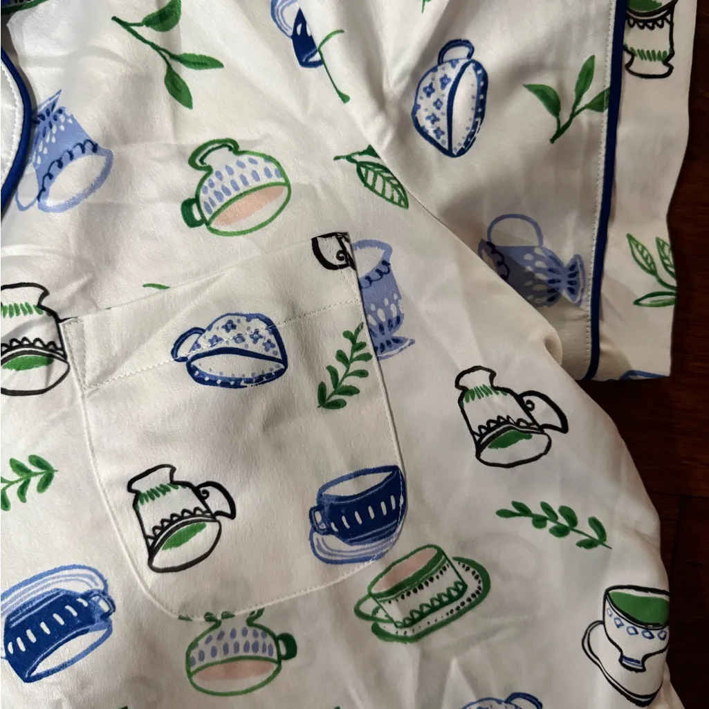 Kate Spade Charmeuse Pj Set Size XL - Image 6