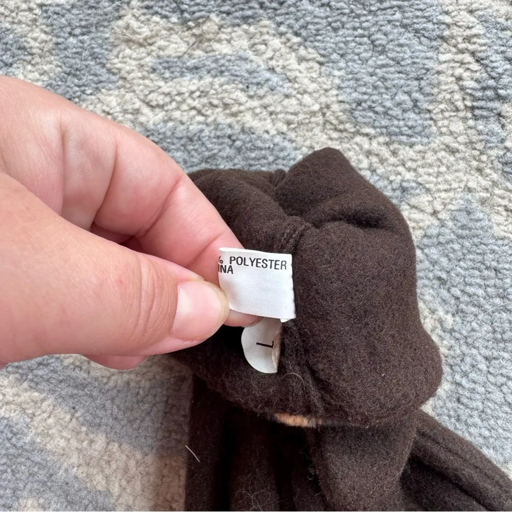 Vintage Leopard Cuff Gloves Brown Medium - Image 4