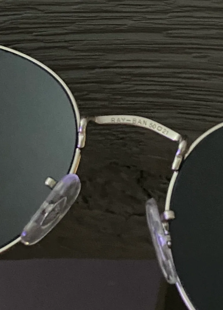 Ray-Ban Round Metal 50mm Silver Mirror - Image 4
