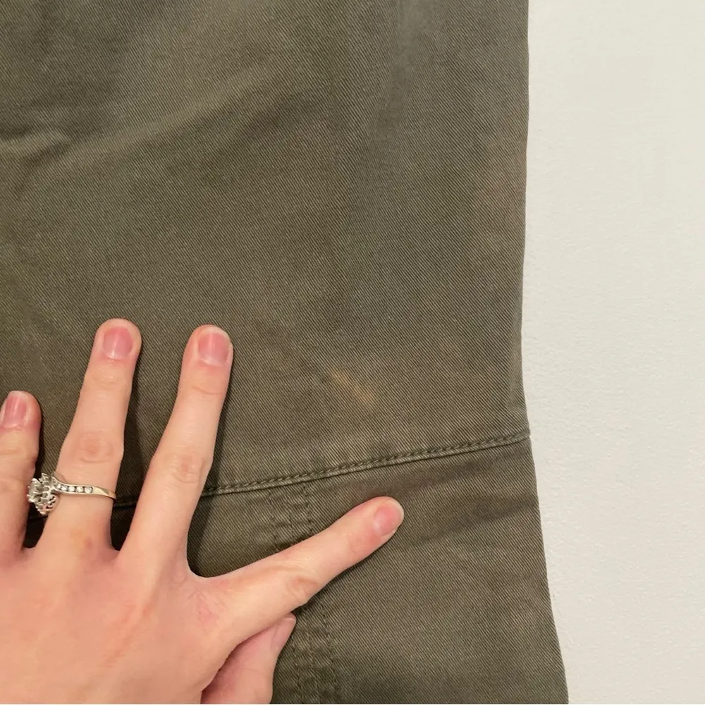 ANN TAYLOR LOFT Outlet Modern Skinny Ankle Olive Green Cropped Crop Jeans Pants - Image 15