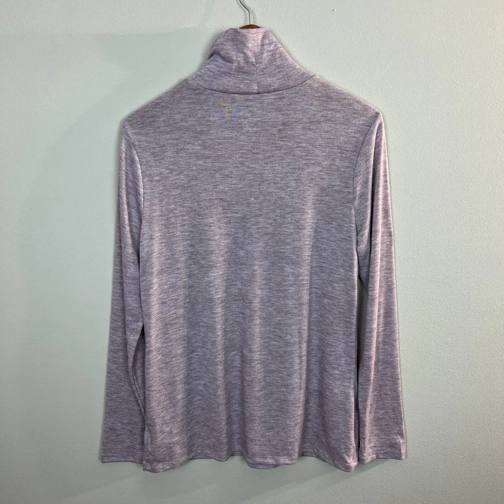 A New Day Turtleneck Top Womens XL Purple Long Sleeve Lightweight‎ Stretch New - Image 4
