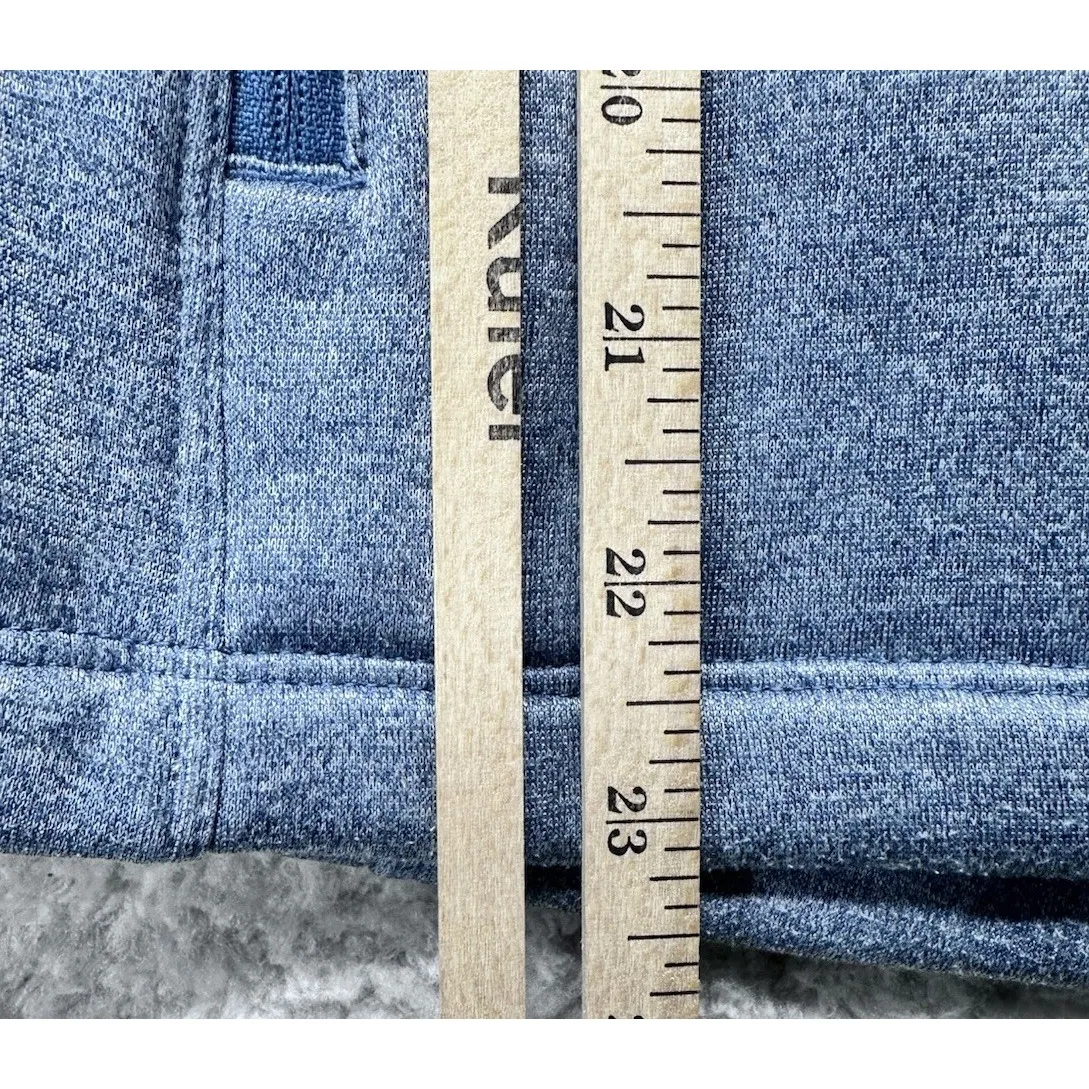North Face Women's Full Zip‎ Jacket Medium Blue Zipper Pockets Logo Warm EUC - Image 10