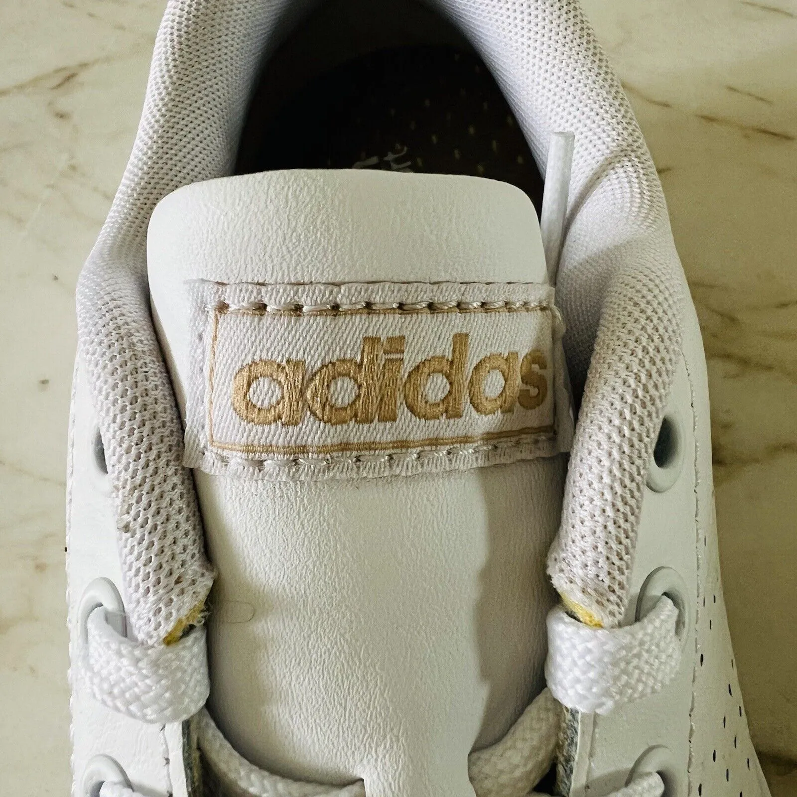 ADIDAS Advantage Shoes Sneakers Cloud White / Copper Metallic - US 7 - Image 4