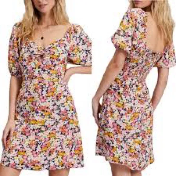 Billabong Multicolor Floral Mini Dress - Image 2