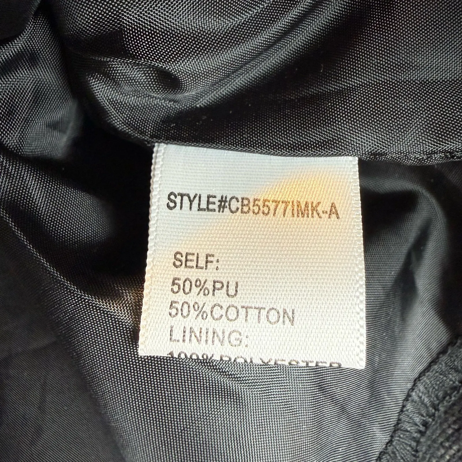 Altar'd State Black Faux Leather Skirt Contrast Stitching Front Slit Size Small - Image 8