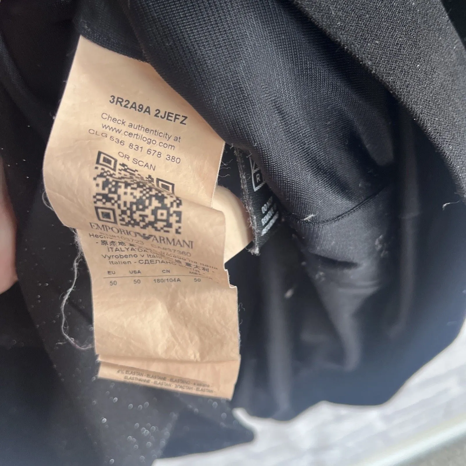 Emporio Armani Women’s Black Twist Front Metallic Special Occasion Mini Dress - Image 6