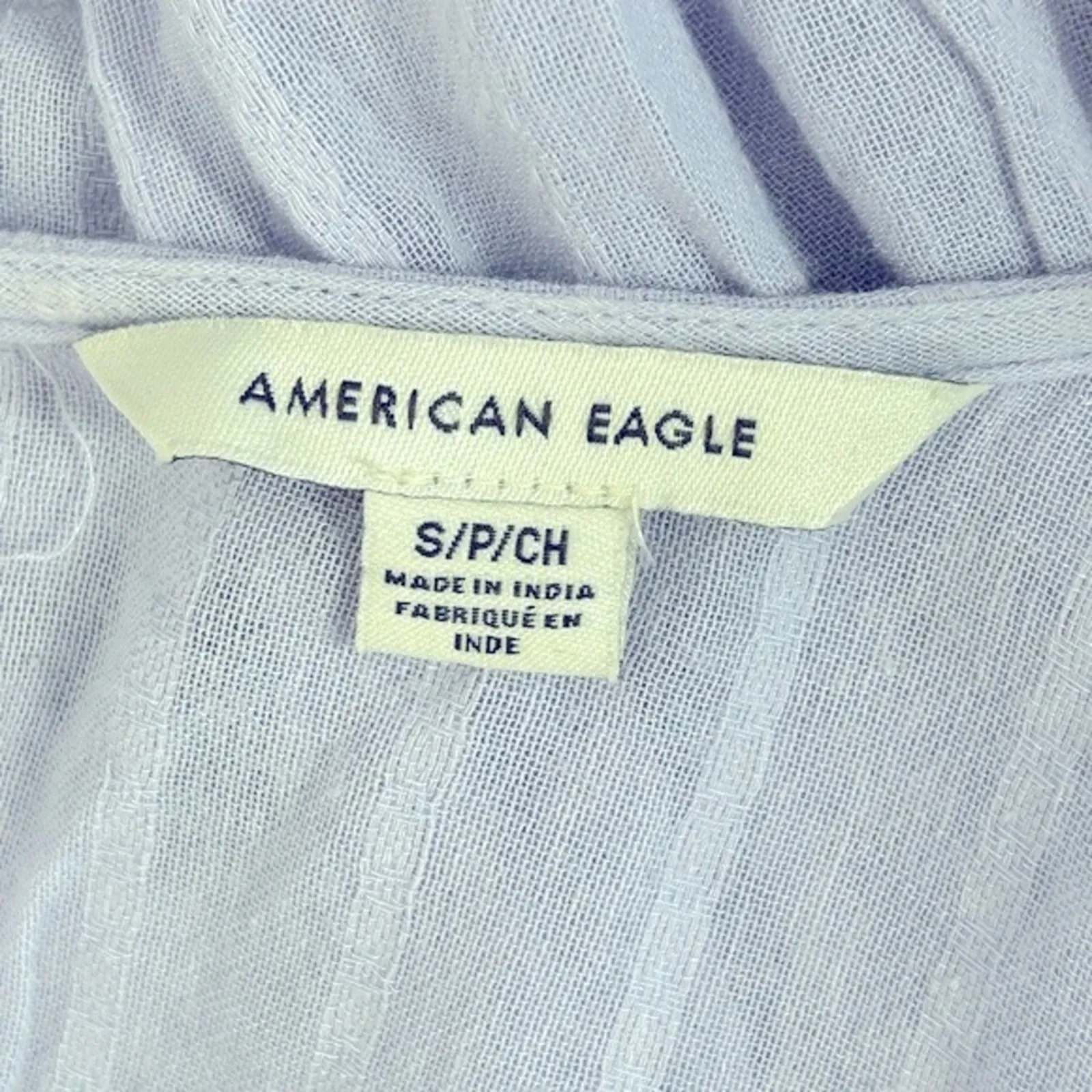 American Eagle Soft Purple Tiered Babydoll Tunic Long Sleeve Small Y2K - Image 10