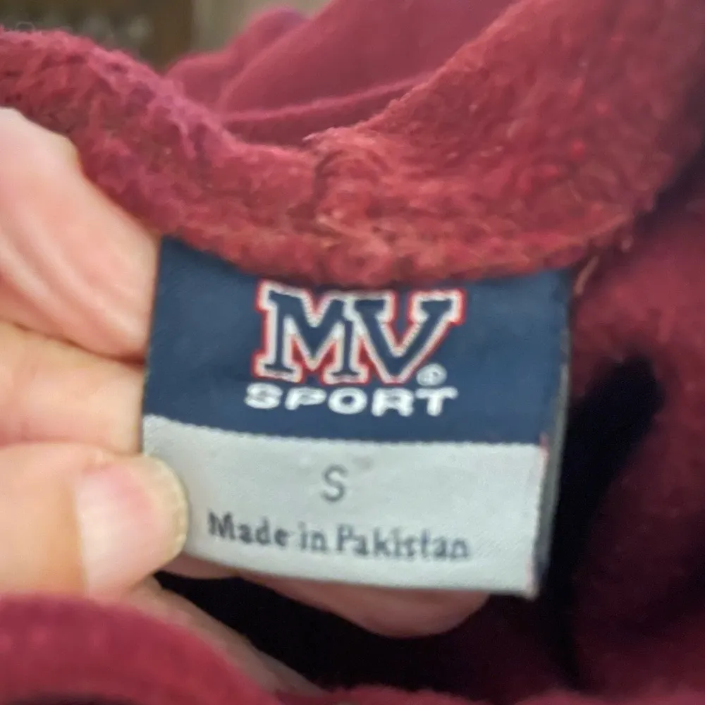 MV Sport Burgundy UC San Diego Embroidered Hoodie Size Small - Image 3