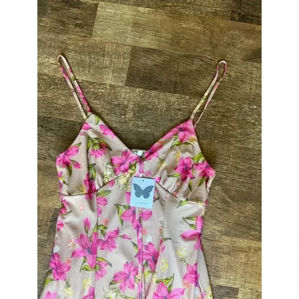 No Comment Floral Mini Strappy Dress - Image 4